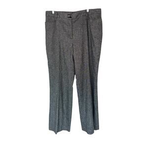 Talbots Plus‎ Black Office Career Work Wool Blend Heritage Dress Pants Size 16